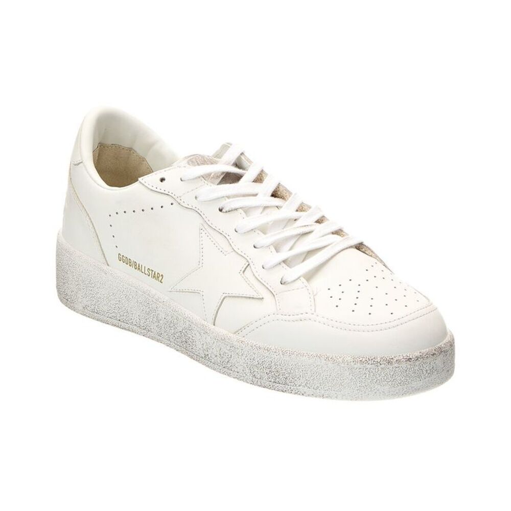 Golden Goose Ball Star Leather Sneaker, White